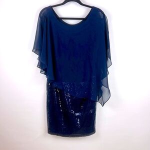 MSK blue dress size 8 in excellent condition
